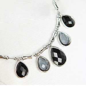 Stunning Black Crystal Pendant !