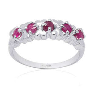 Brand New GENUINE Natural Ruby RING-Sz 7