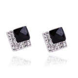 FEMININE Simulated Black Diamonds EARRINGS
