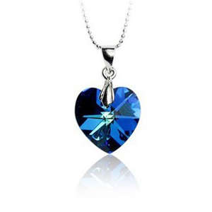 GORGEOUS SIMULATED TANZANITE PENDANT