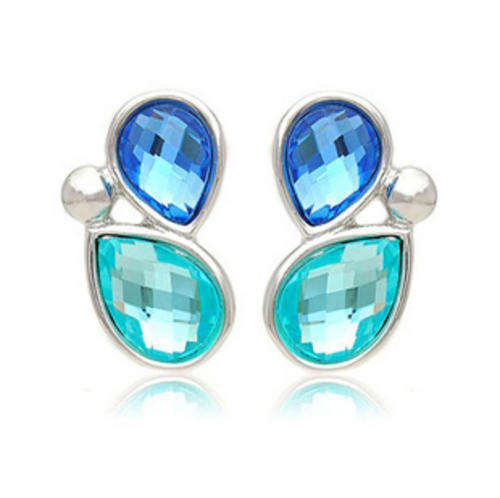 GORGEOUS SIMULATED TANZANITE EARRING STUDS