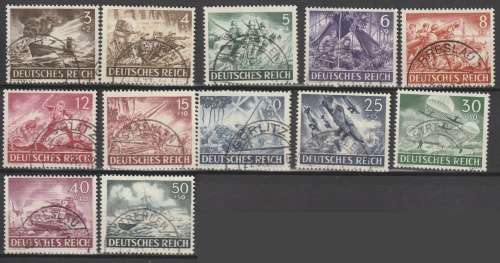 Germany, Mi# 831-842, War, set, used