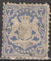 Bavaria 1870 Mi.25Y Used