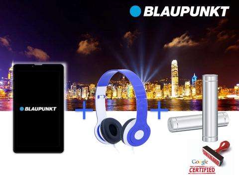 BLAUPUNKT 7" 3G & WiFi Tablet, Headphones & Powerbank Value Pack