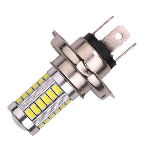New H4 33 SMD 5630 LED 800LM White Car Signal Headlight Auto Fog Light Bulb Gif