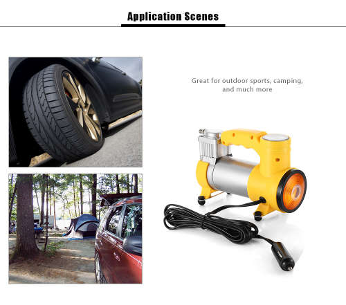 12v Heavy Duty Air Compressor with Work Light