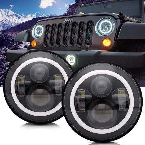 7" Jeep/Golf/Motorcycle Led Headlights (PAIR)