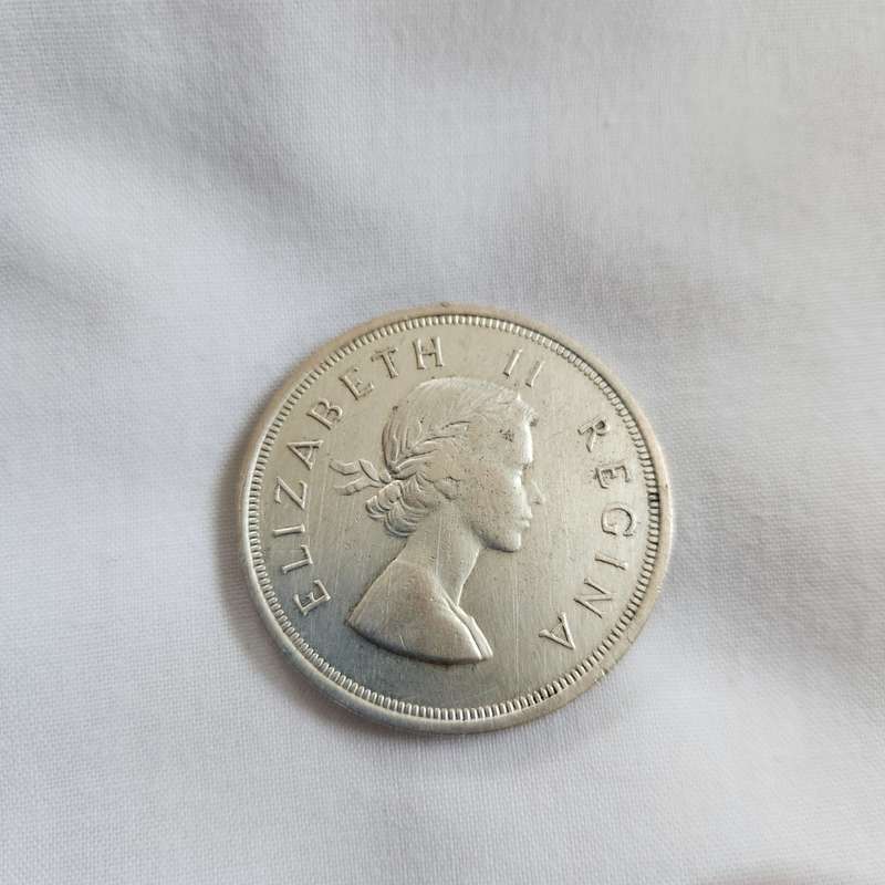 1958 SA 5 Shillings coin