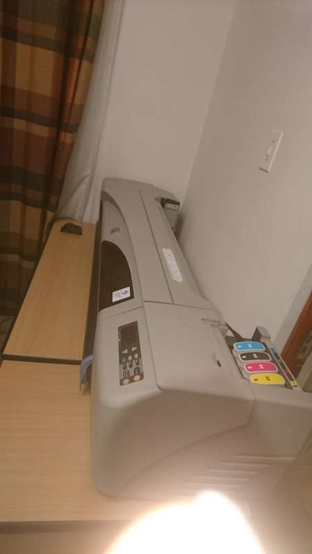 hp designjet 500 plotter 42 inch print size with new ink cartridges