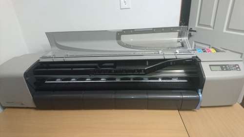 hp designjet 500 plotter 42 inch print size with new ink cartridges