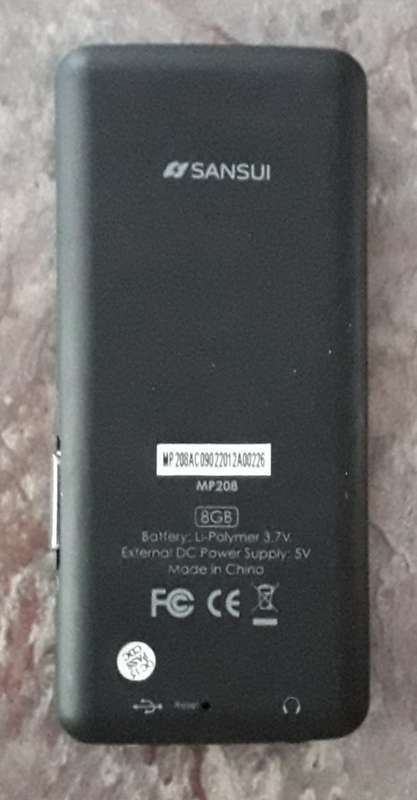 SANSUI MP3 and Video Player with FM Radio