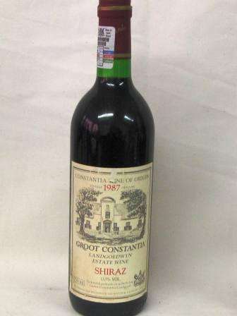 GROOT CONSTANTIA 1987 SHIRAZ