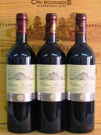 3 BTLS 2003 CHATEAU BARREYERS BORDEAUX
