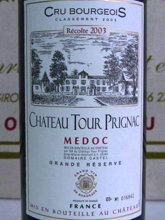 2003 CHATEAU TOUR PRIGNAC *GRAND RESERVE* - AMAZING FRENCH BORDEAUX WINE!