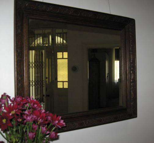 Antique Wooden Frame with Mirror