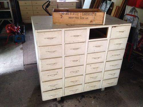 Drawer unit, 24-drawers, vintage