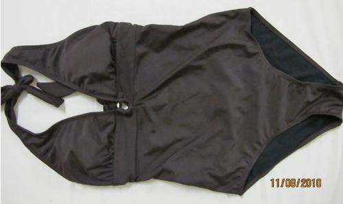 Ladies swim costume size  34--36--brown colorway