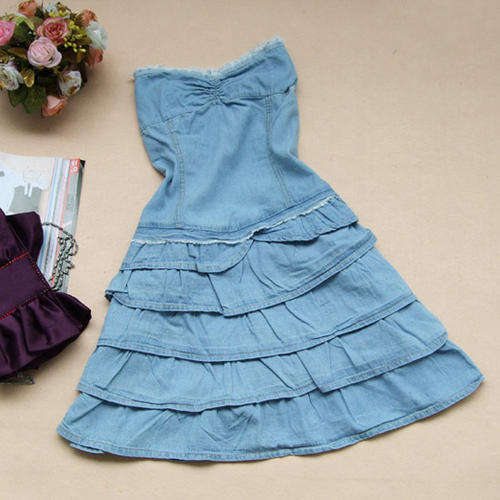 Ladies denim dress     -    fit for size 30---32