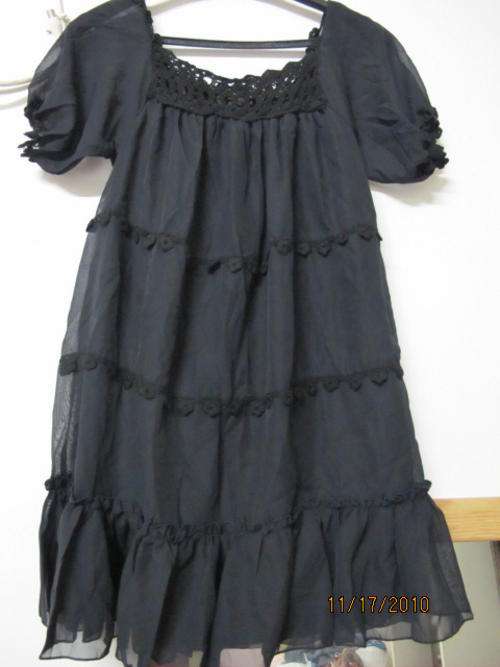 black chiffon  fashion  top    -    fit for size 30---34