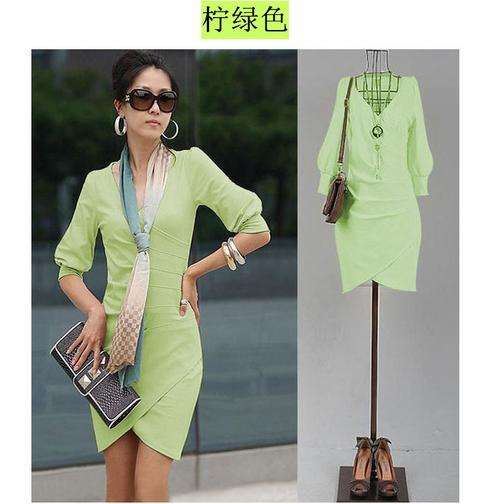Ladies  dress- Light green   -    fit for size 32---34- new arrival