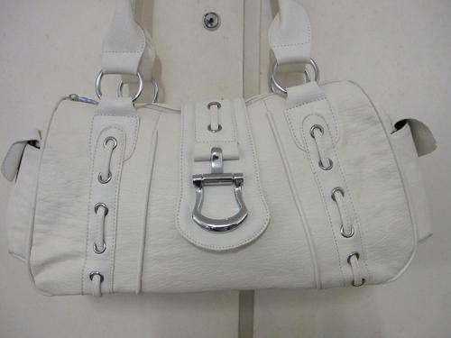 Ladies White  hangbag-size L42cm x H 20cm x Bottom wide 14cm