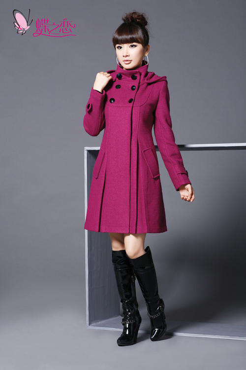 Fashion ladies long length coat woolen fabric - fit for size 32- 34 --check the measurement