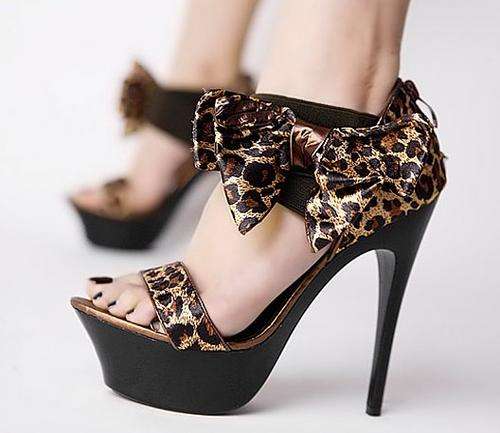 Ladies Shoes leopard print size 3 -- 8