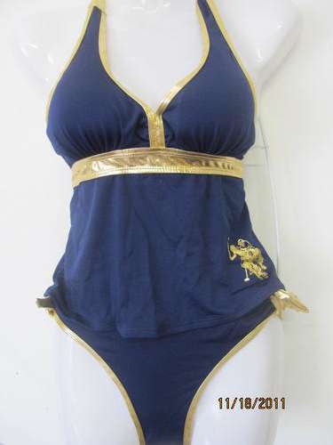 ladies navy with gold piping  swimwear- U.S.POLO ASSN.  fit for size 30-32