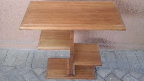 MAGNIFICENT ART DECO STYLE WOODEN SHELF UNIT/ COFFEE TABLE
