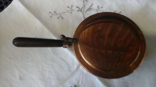 MAGNIFICENT AND INTERESTING VINTAGE 'TALISMAN' COPPER PAN WITH HINGED LID. FANTASTIC AND DIFFERENT!