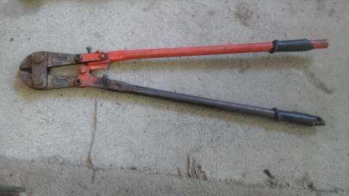 STRONG AND STURDY BOLT CUTTER. WORKED WELL. HOPEFULLY HAS SOME LIFE LEFT