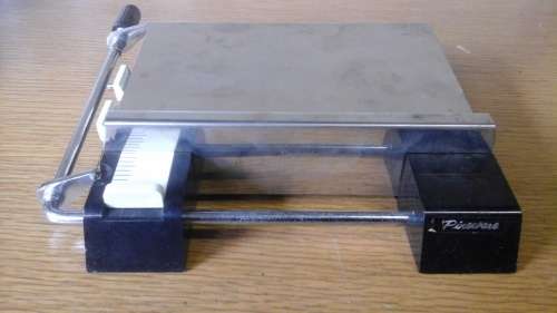 PHENOMENAL VINTAGE PINEWARE CHEESE SLICER. AMAZING PIECE!