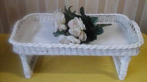 AMAZING VINTAGE CANE/ RATTAN BED TRAY. SIMPLY AND HANDY PIECE!