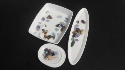 3 HIGHLY UNUSUAL AND COLLECTIBLE RAK PORCELAIN SNACK DISHES MADE IN THE U.A.E.
