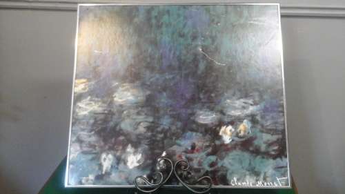 FANTASTIC VINTAGE FRAMED CLAUDE MONET WATER LILY POND PRINT. BEAUTIFUL PIECE!