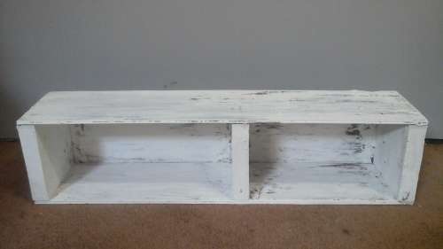 SIMPLY STUNNING SHABBY SHICK WOODEN FLOATING SHELF. GORGEOUS AND FUNCTIONAL PIECE!