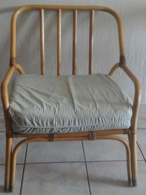TERRIFIC VINTAGE CANE ARM CHAIR. AWESOME PIECE!