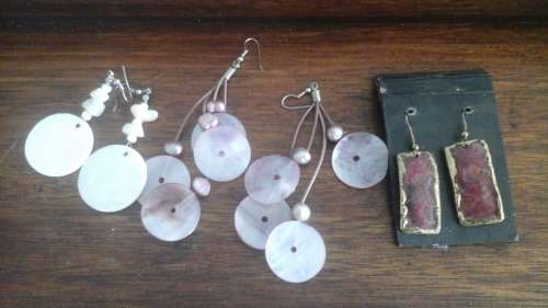 INCREDIBLE ASSORTMENT OF 3 SETS OF EARRINGS. FANTASTIC AND BEAUTIFUL SET!