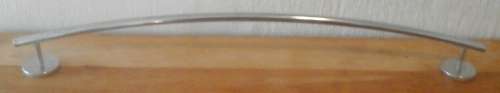 A MAGNIFICENT ARCHED SINGLE STAINLESS STEEL TOWEL RAIL. MAGNIFICENT DECOR FOR YOUR BATHROOM