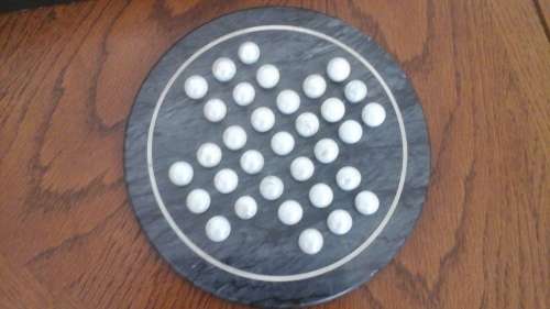 SIMPLY TERRIFIC PEG SOLITAIRE BOARD. AWESOME & ENTERTAINING PIECE!