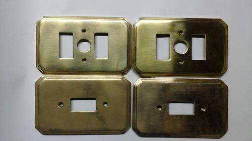ELEGANT AND CLASSY BRASS SWITCH COVERS.