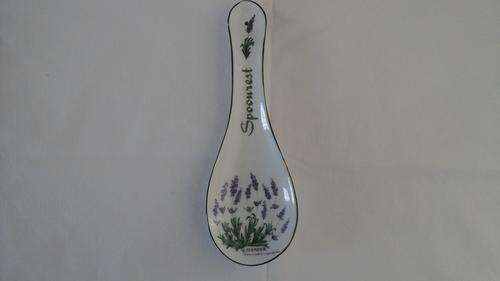 A STUNNING GERMAN MADE "WIESENTHAL" PORCELEIN SPOONREST. THE LAVENDER COLLECTION. SIMPLY BEAUTIFUL!