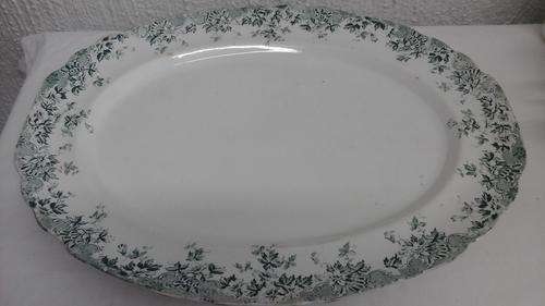 BEAUTIFUL WHITE AND BLUE VINTAGE LARGE MEAT PLATTER. STUNNING PIECE EVEN IF ITS IS NOT MARKED