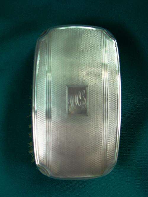 Solid Silver Clothes Brush