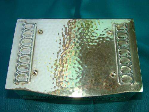 Art Deco Brass Hand Beaten Box