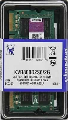 Brand New *2GB DDR2 Laptop Ram* Kingston 800Mhz SO-DIMM Laptop Ram 200-Pin (10 Chips Available)