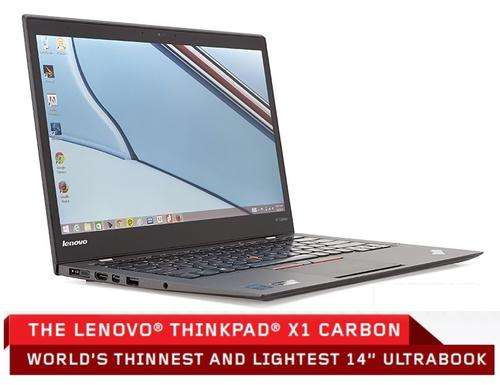 Lenovo Thinkpad X1 Carbon, Core i7 4th Gen, 512GB Solid State Drive, 8GB Ram, 3G-HSPA, Win 10
