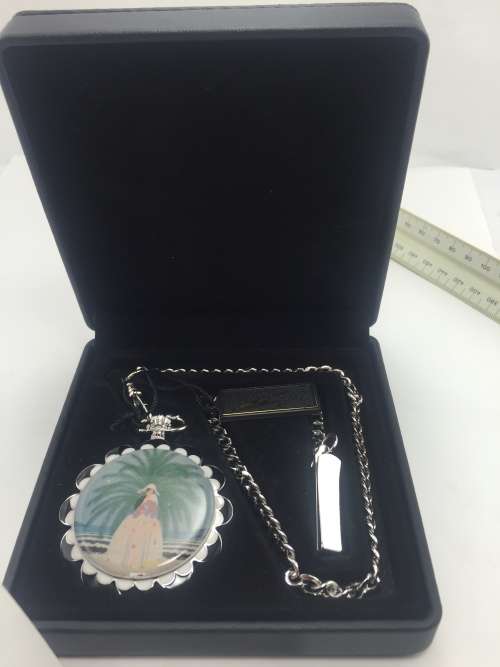 Exquisite Erte Pocket Watch: Riviera Design