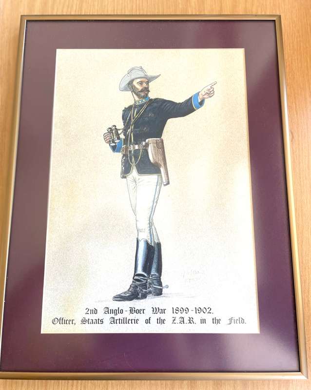 Set of illustrations of soldiers in military regalia - 2nd Anglo Boer War and Zulu War