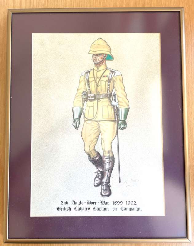 Set of illustrations of soldiers in military regalia - 2nd Anglo Boer War and Zulu War
